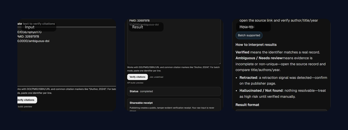 Citation Verification preview